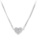 Double-Sided Diamond Pendant, BFF or Couple Necklace