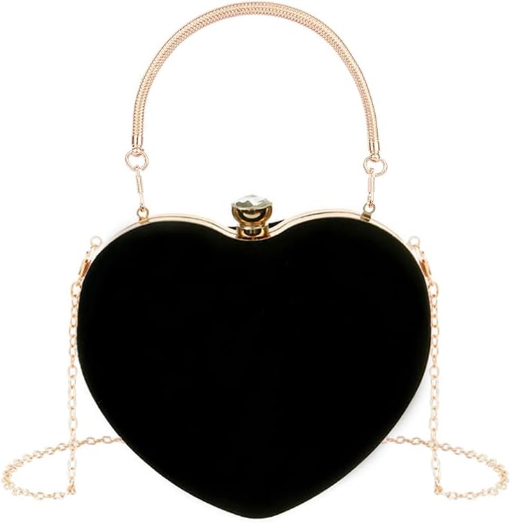 Rhinestone Heart Shaped Handbag