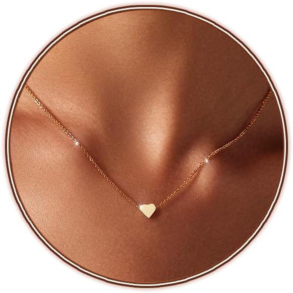 Dainty Heart Necklace for Women Gold/Silver Plated