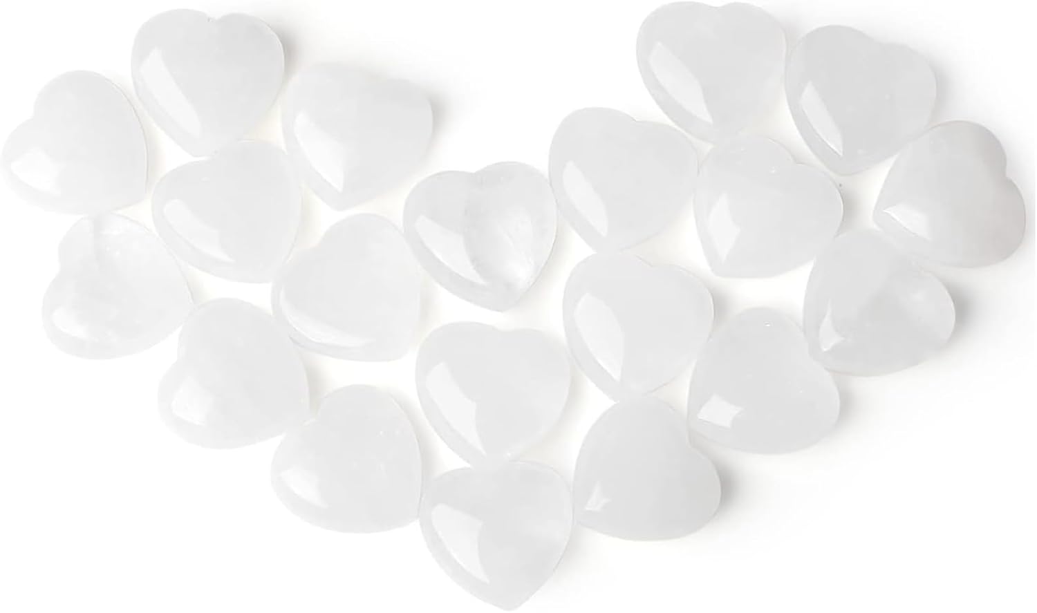 10 Piece Heart Crystal Set
