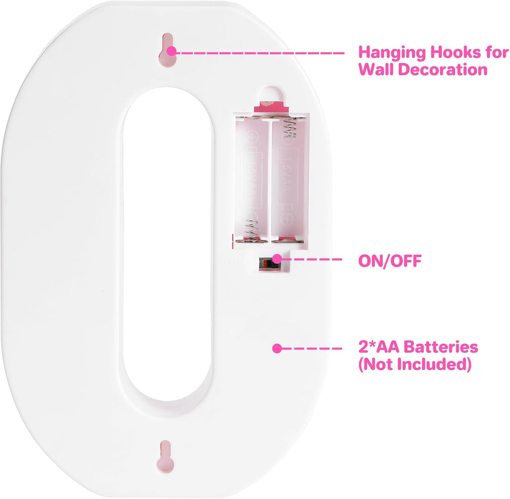 Pink LED Marquee Letters "LOVE" Decorations