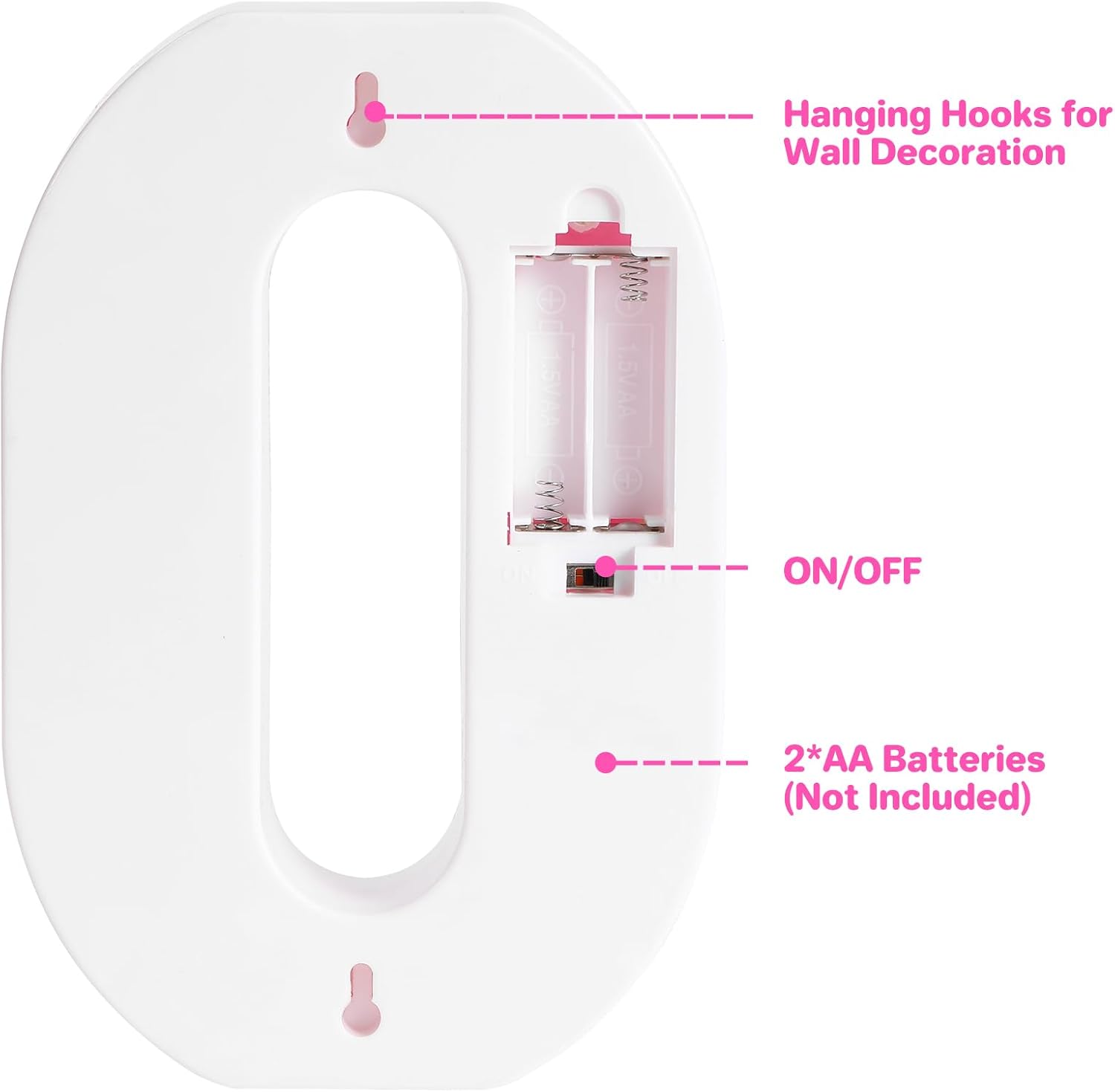 Pink LED Marquee Letters "LOVE" Decorations