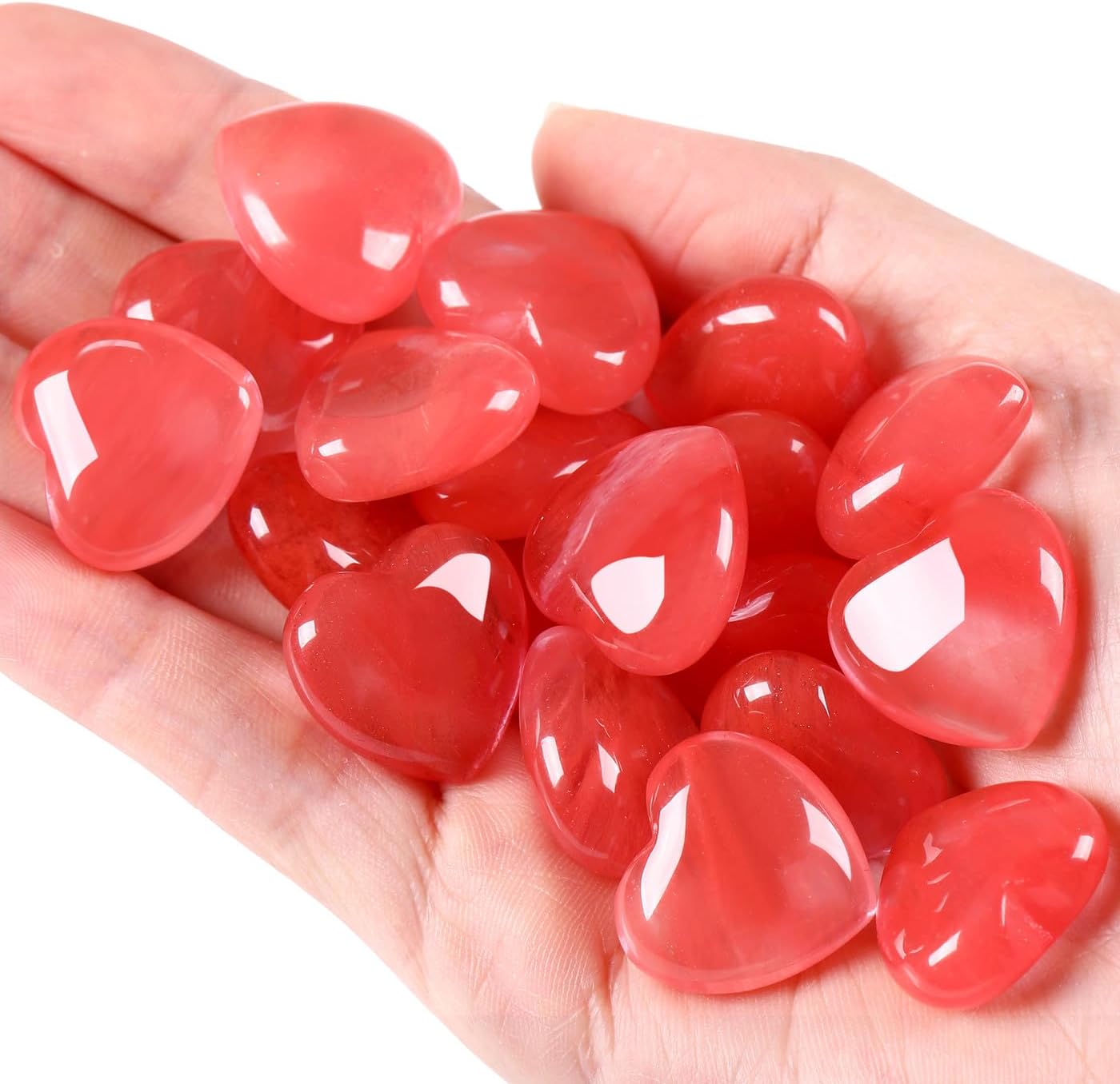 10 Piece Heart Crystal Set