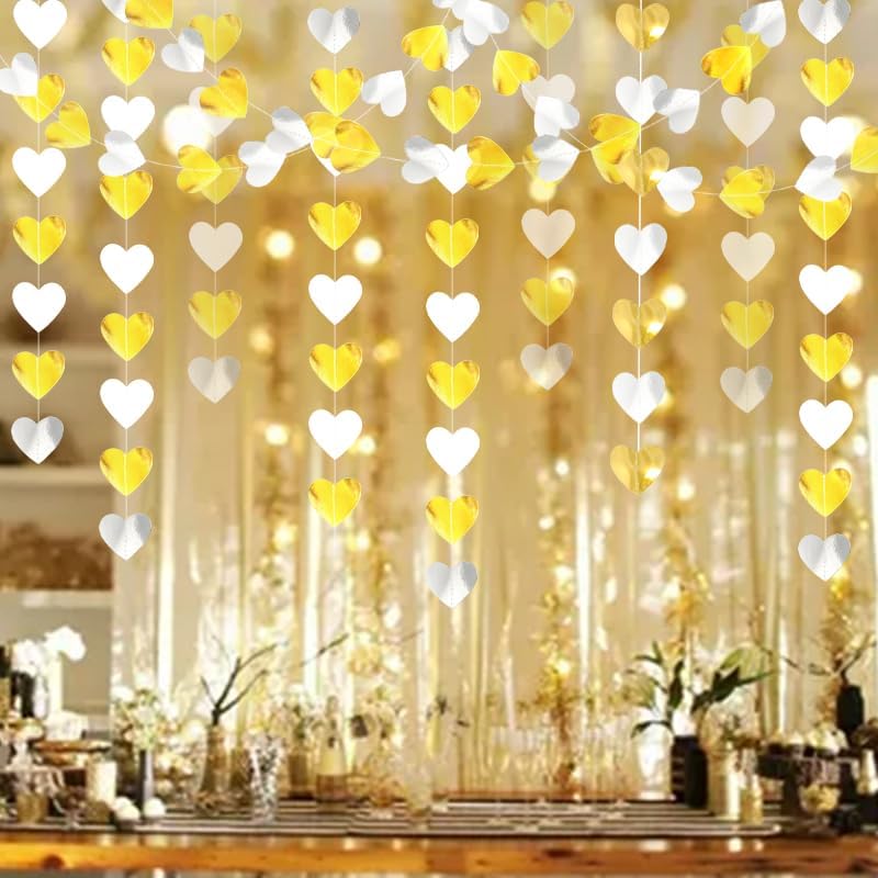 Glitter Heart Hanging Party Decorations 