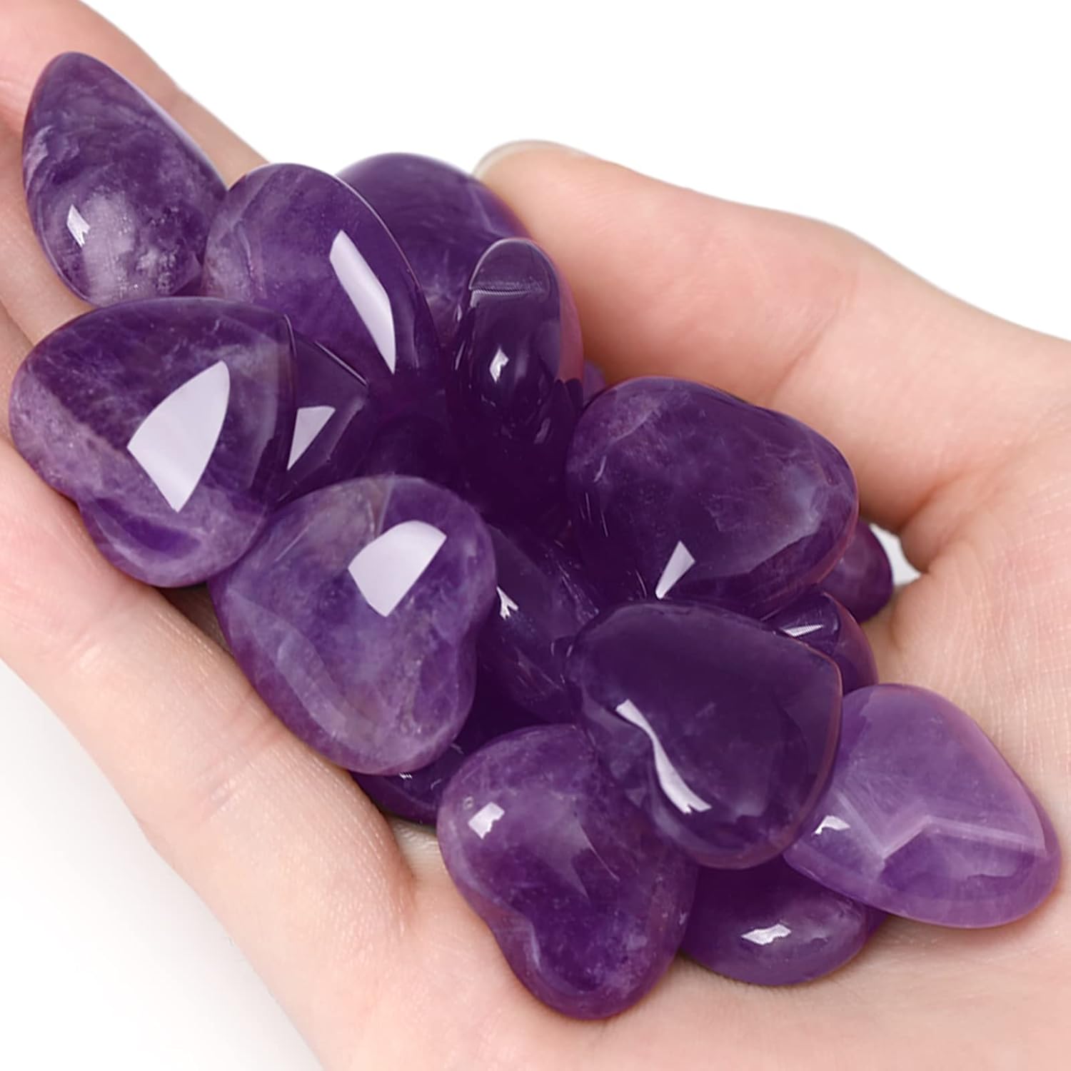 10 Piece Heart Crystal Set