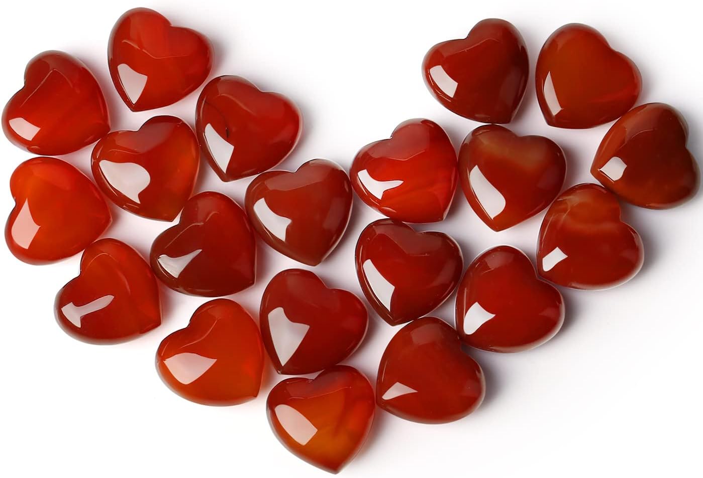 10 Piece Heart Crystal Set