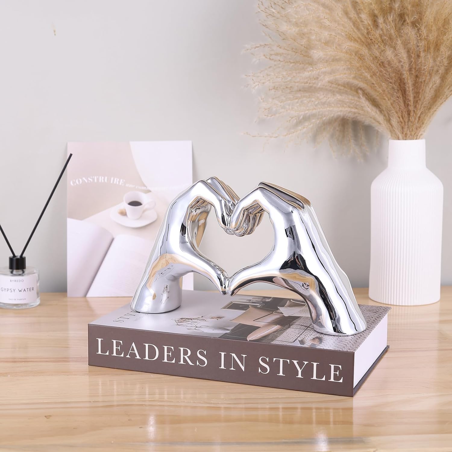 Heart Hands Sculpture