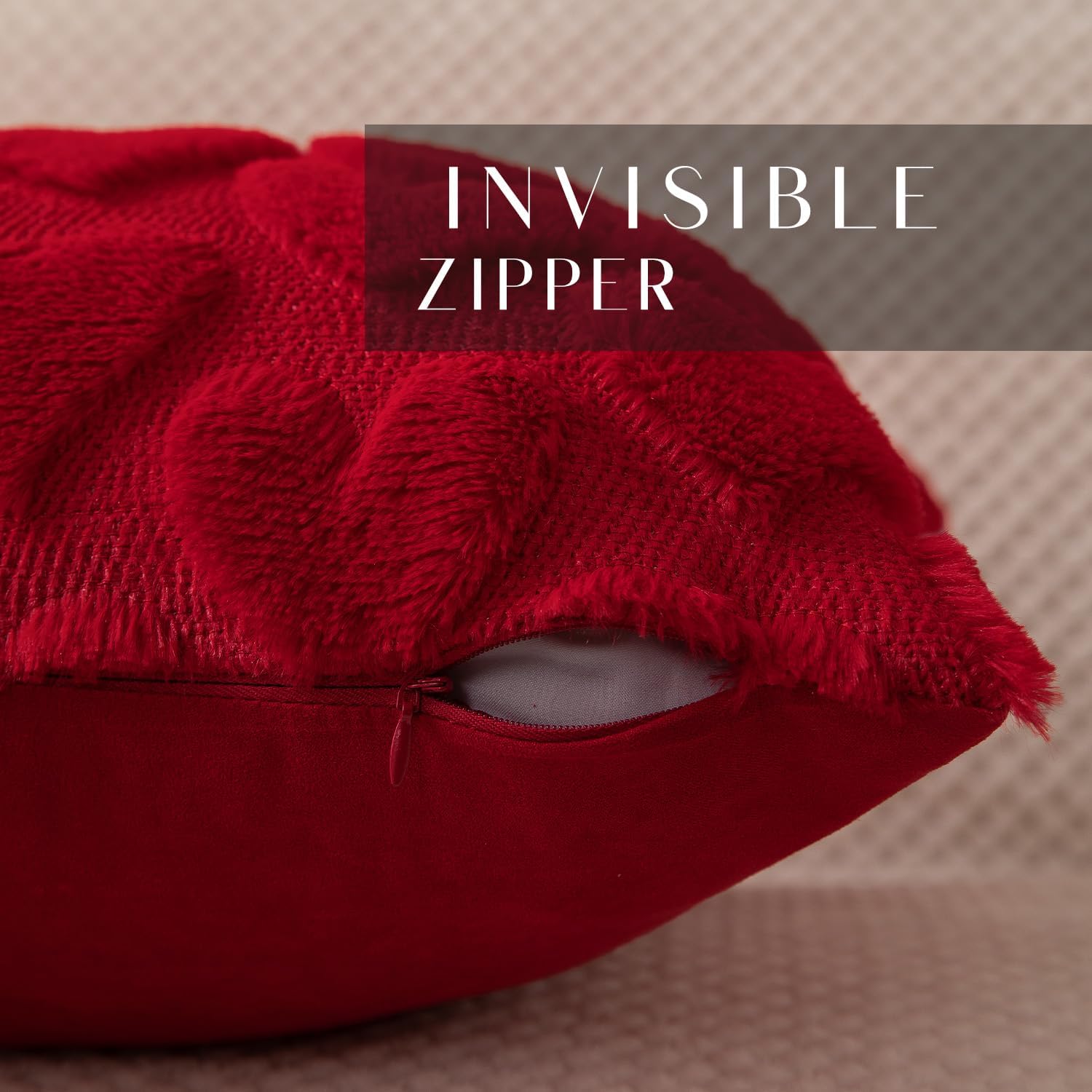 Velvet Heart Pillow Covers 