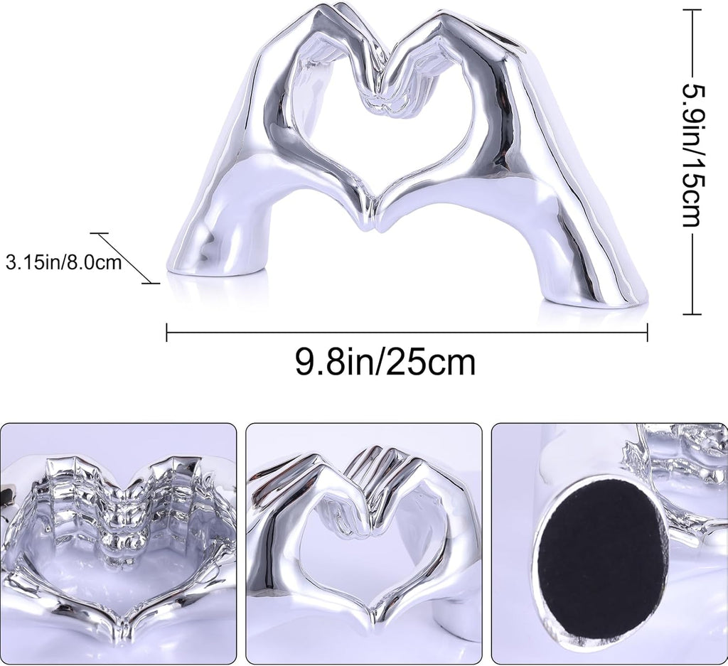 Heart Hands Sculpture