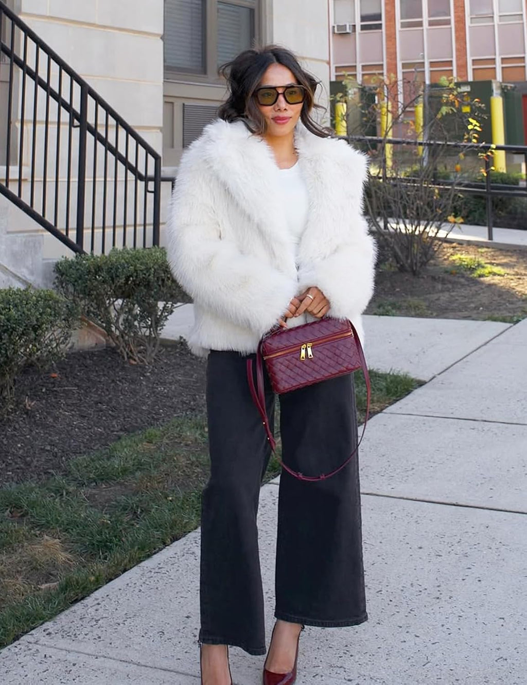 Fluffy Faux Fur Coat