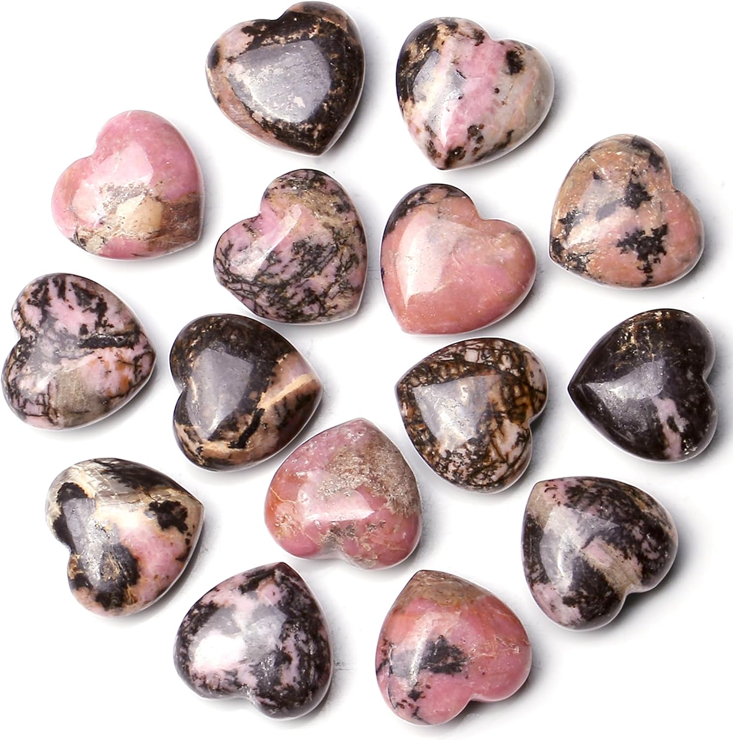 10 Piece Heart Crystal Set