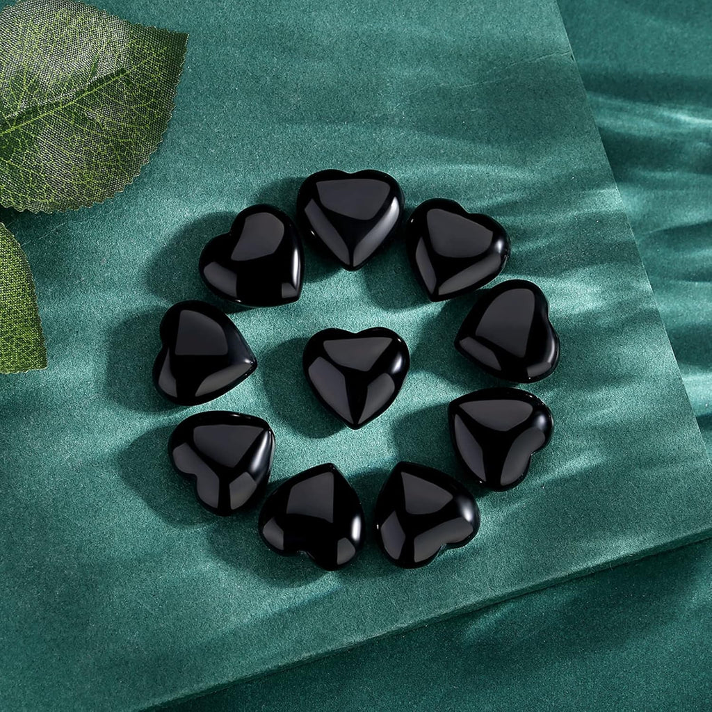 10 Piece Heart Crystal Set