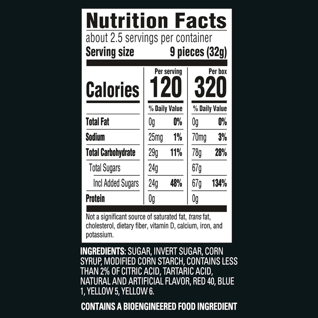 Sour Hearts Black Raspberry Soft & Chewy Valentine's Day Candy