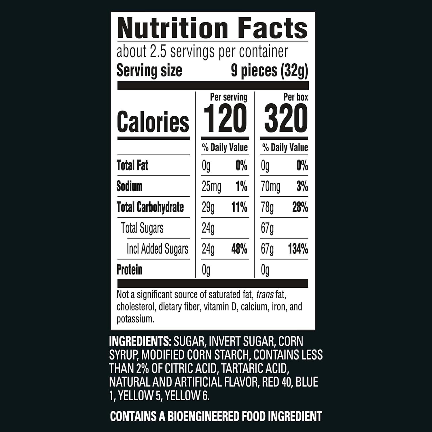 Sour Hearts Black Raspberry Soft & Chewy Valentine's Day Candy