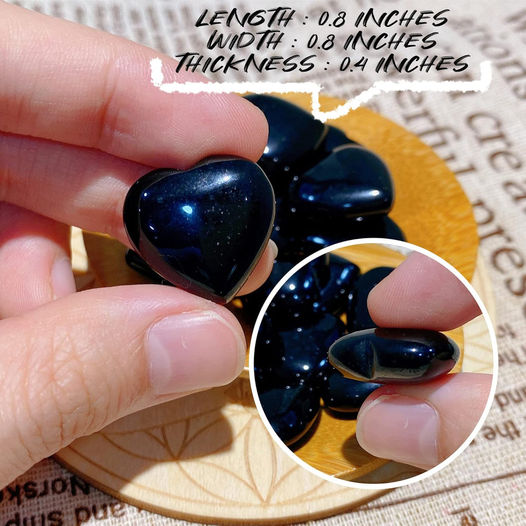 10 Piece Heart Crystal Set