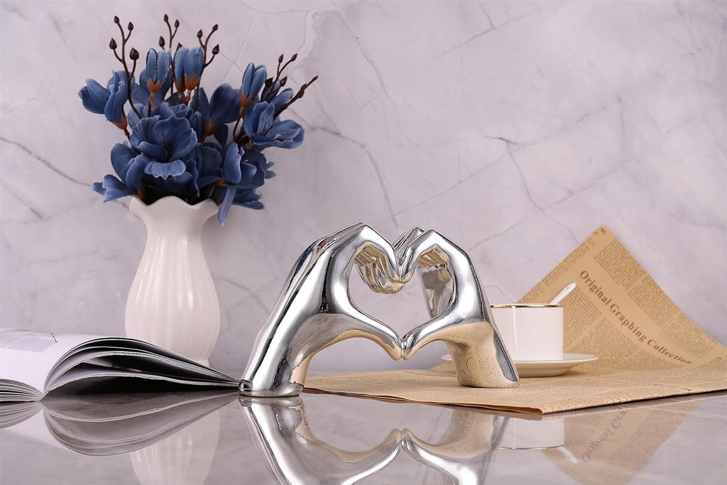 Heart Hands Sculpture