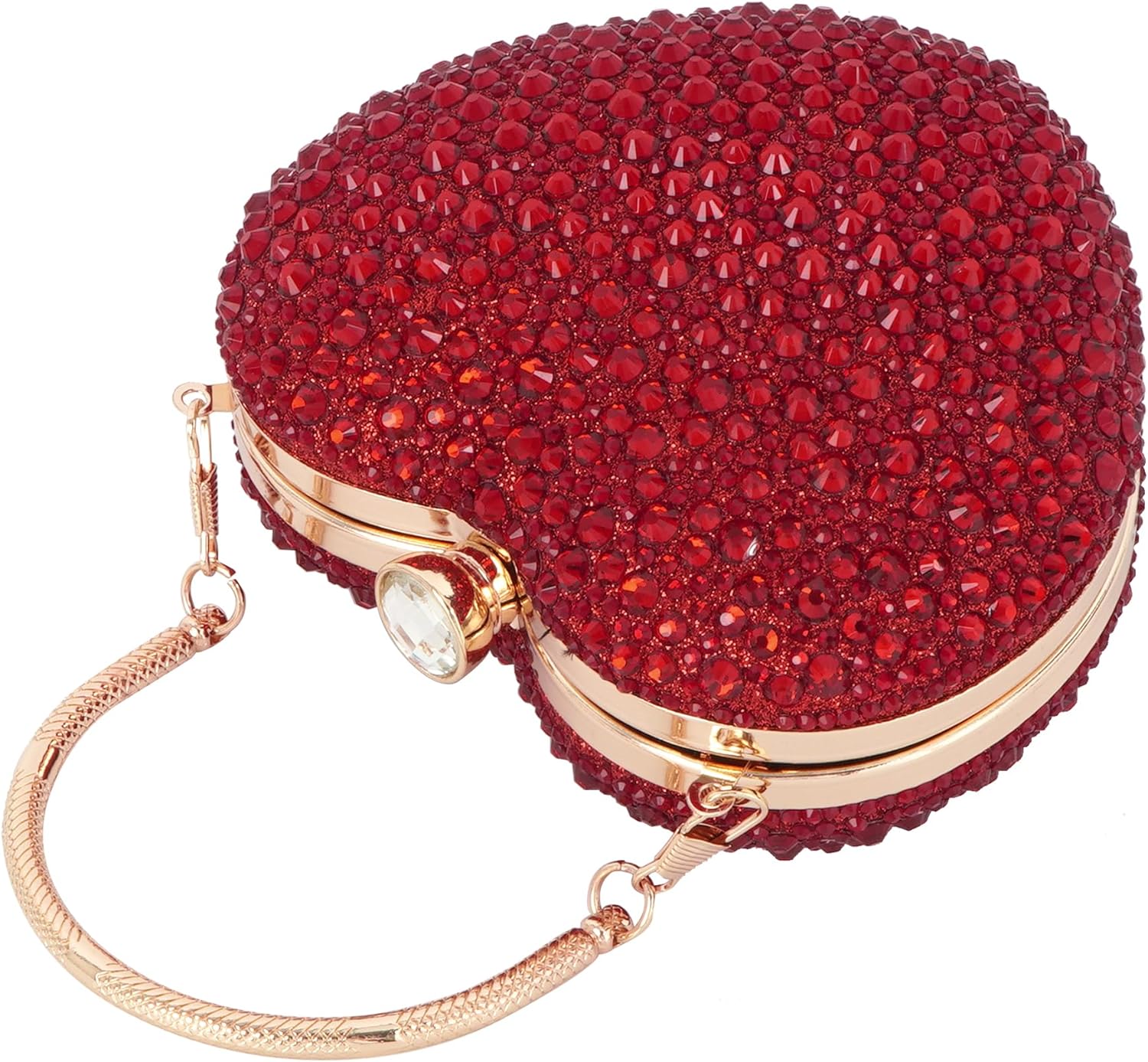 Rhinestone Heart Shaped Handbag