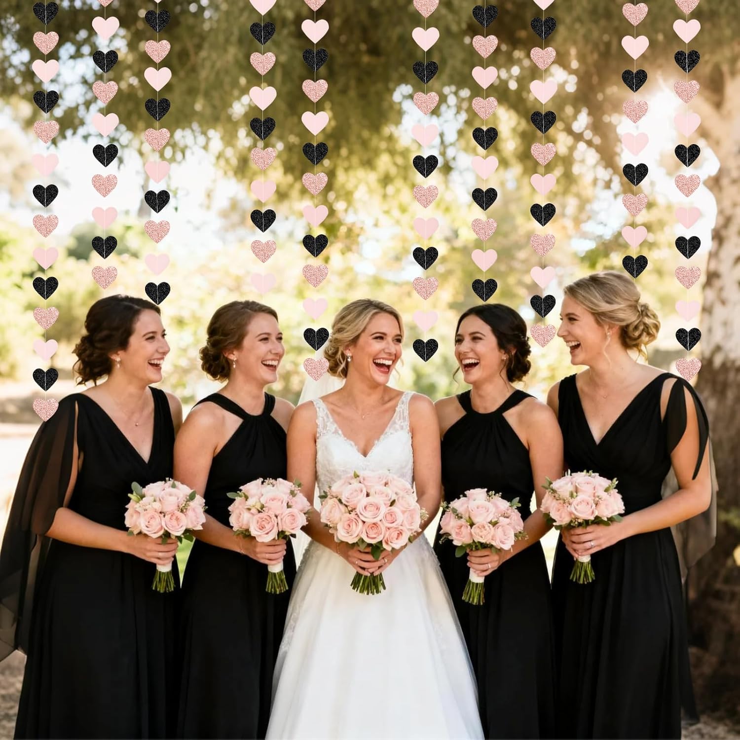 Glitter Heart Hanging Party Decorations 