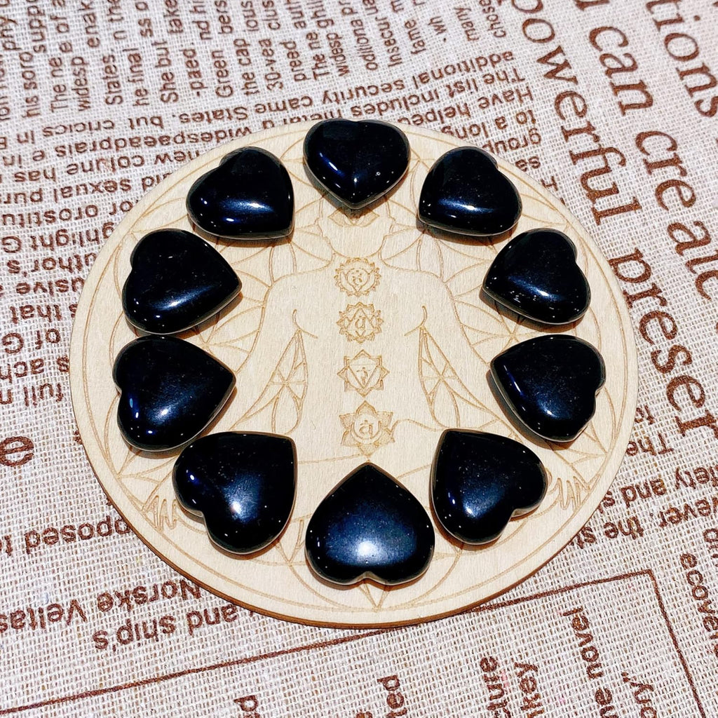 10 Piece Heart Crystal Set