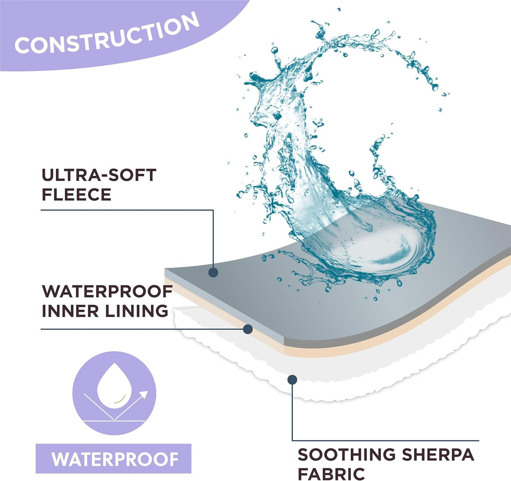 Waterproof Pet Blanket With Pink Hearts Pattern